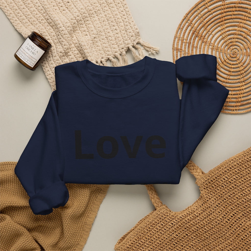 Crewneck Sweatshirt “Love Your Fate” – Minimal Inspirational Pullover