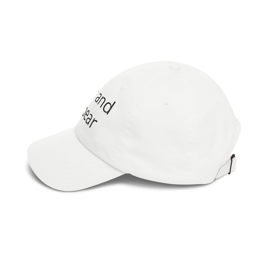 Dad Cap — "Bear and Forbear" Embroidered Cotton Hat