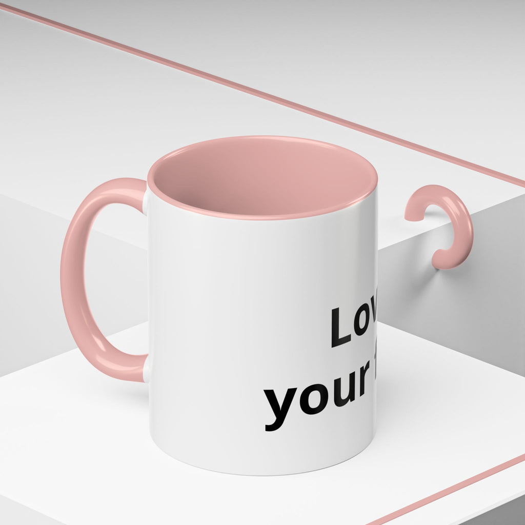Accent Coffee Mug — "Love Your Fate" Inspirational Ceramic Mug (11/15 oz)