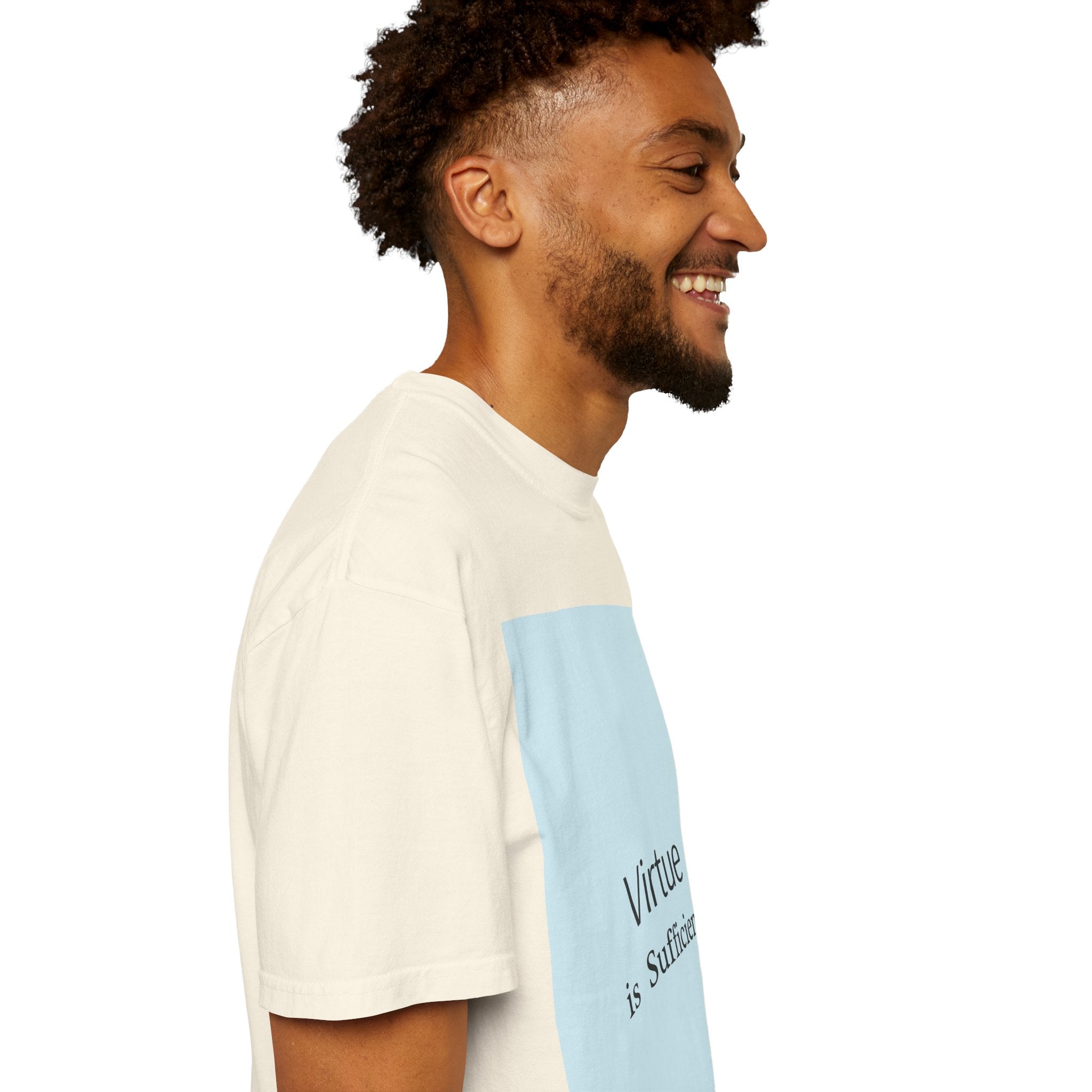 T-Shirt — "Virtue is Sufficient" Minimalist Inspirational Tee