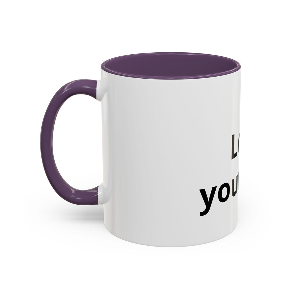 Accent Coffee Mug — "Love Your Fate" Inspirational Ceramic Mug (11/15 oz)