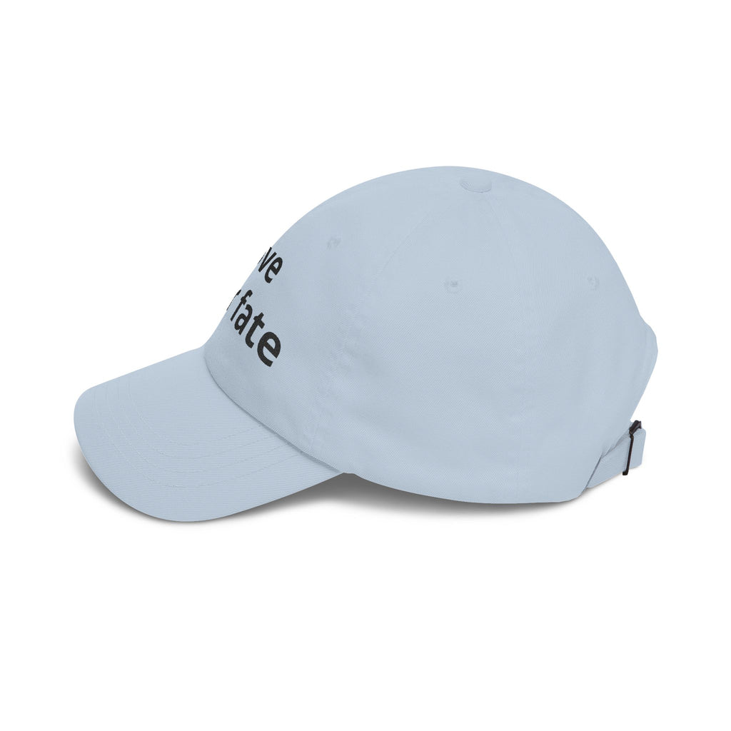 Love Your Fate Dad Cap – Minimal Embroidered White Baseball Hat
