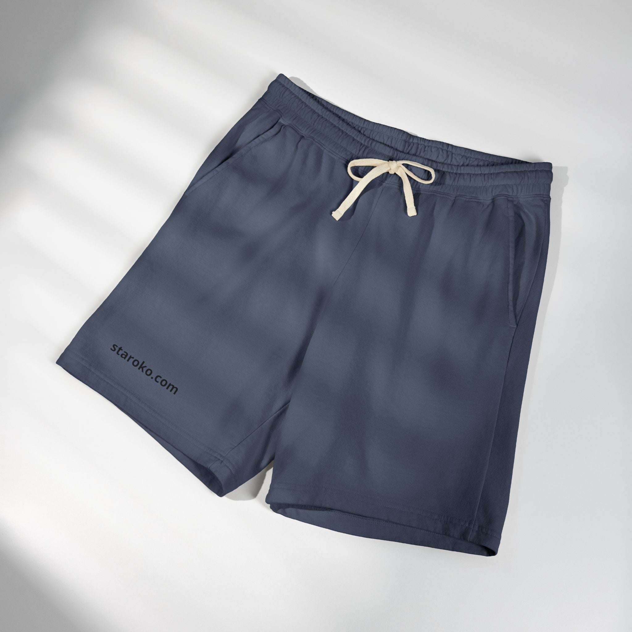 Lightweight Fleece Sweat Shorts — Garment-Dyed Casual Lounge Shorts