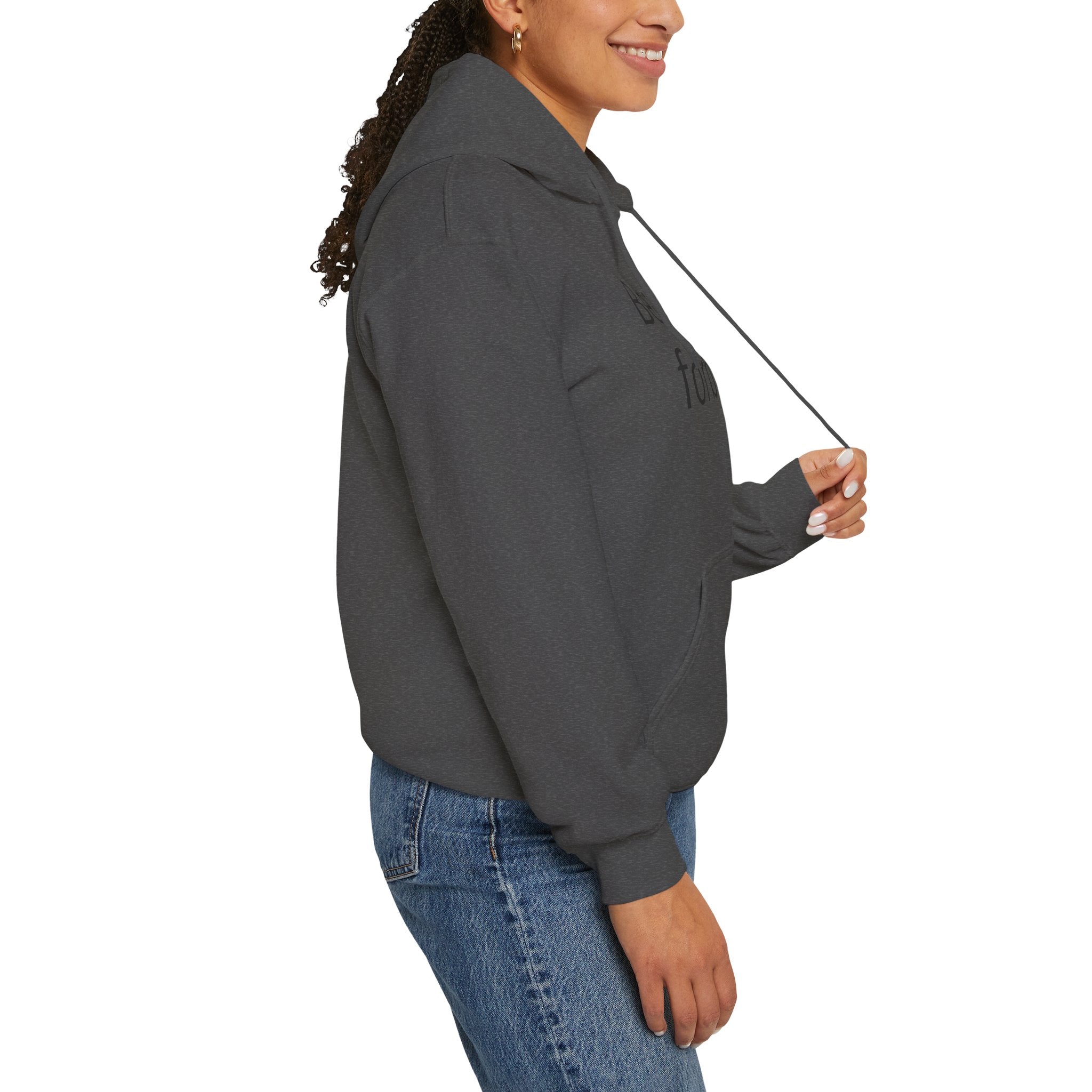 Bear and forbear Hoodie — Minimalist Typography Sweatshirt