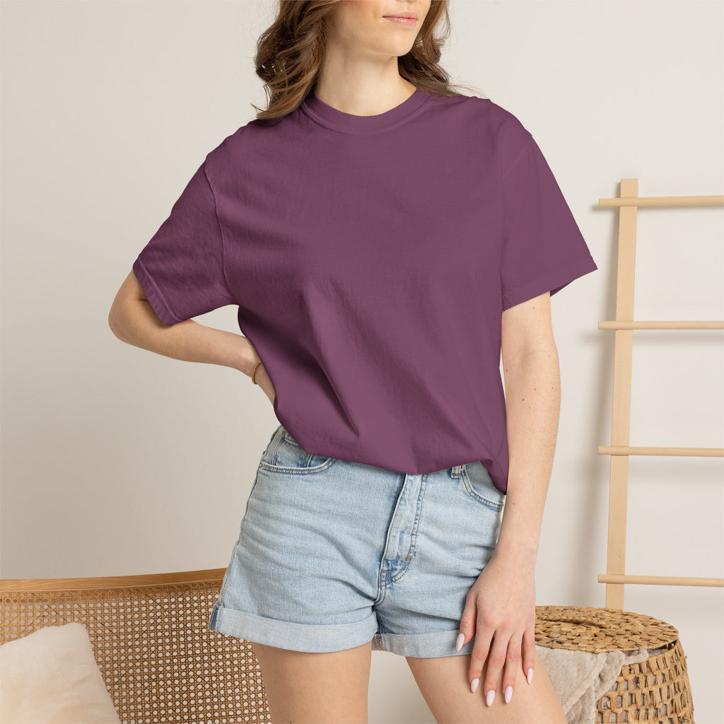 Classic Blank Garment-Dyed T-Shirt — Minimal Crew Tee