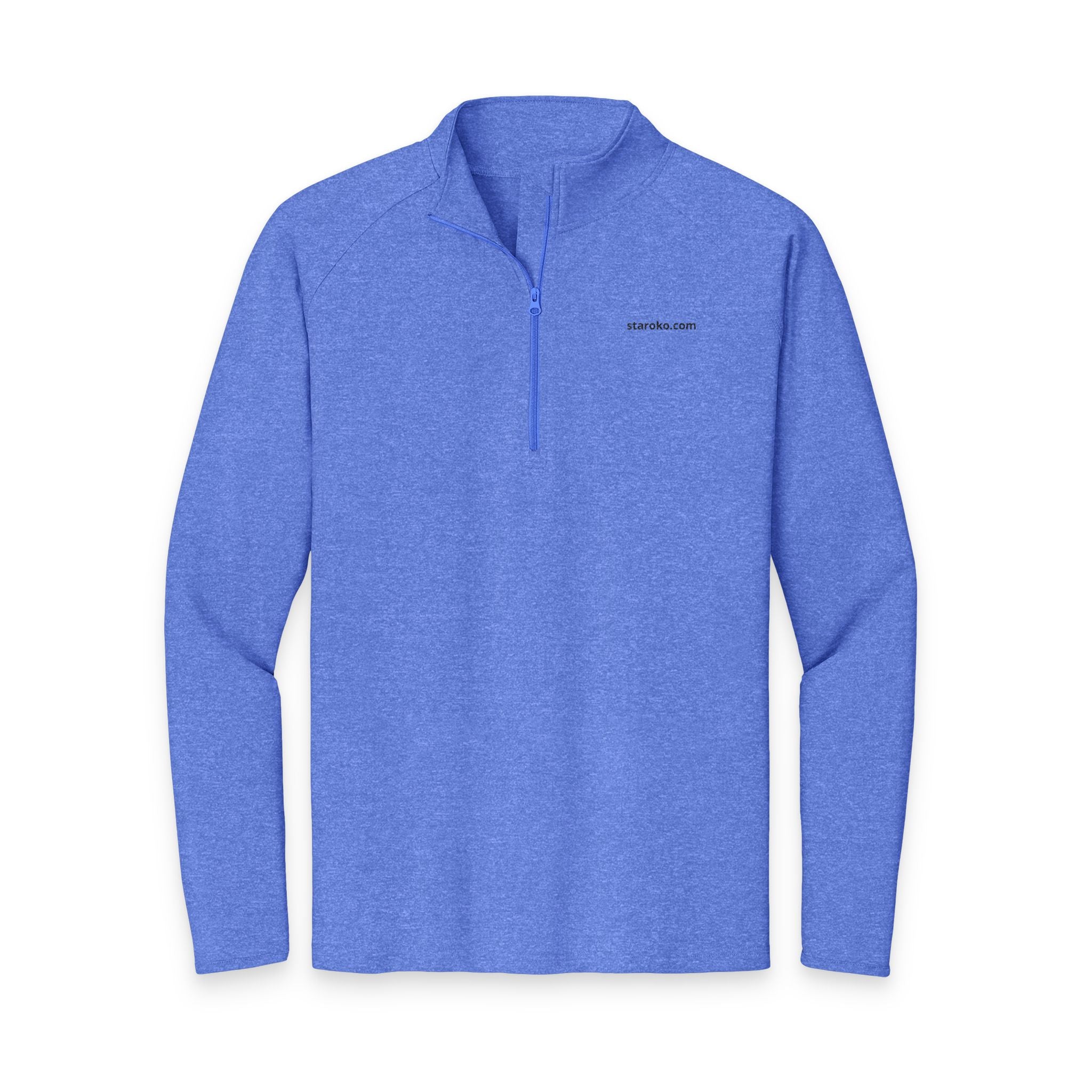 Embroidered Men's Quarter-Zip Pullover — Lightweight Sport-Wick Performance