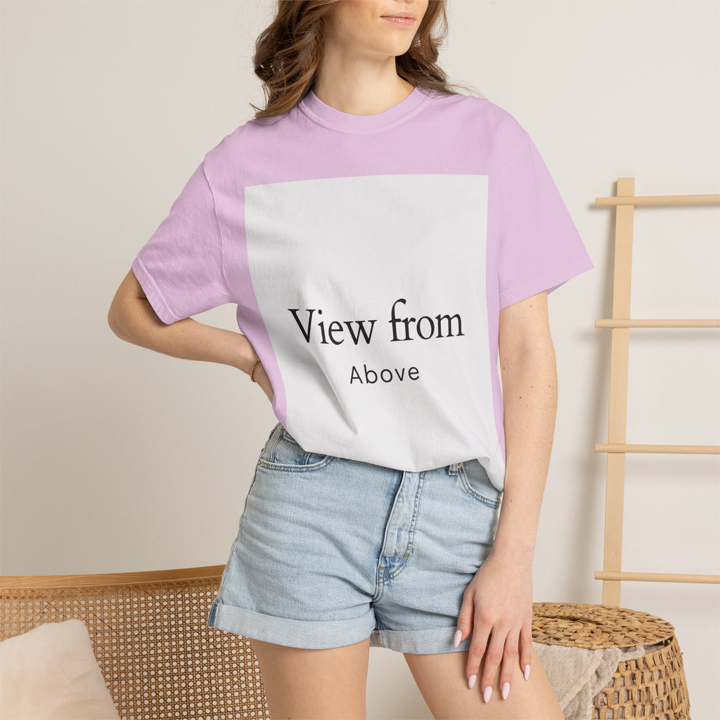 View From Above T-Shirt — Minimal Typography Graphic Tee