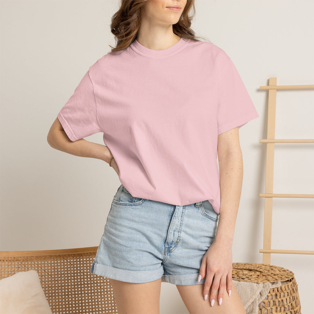 Classic Blank Garment-Dyed T-Shirt — Minimal Crew Tee