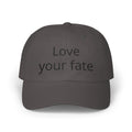 Love Your Fate Dad Cap – Minimal Embroidered White Baseball Hat