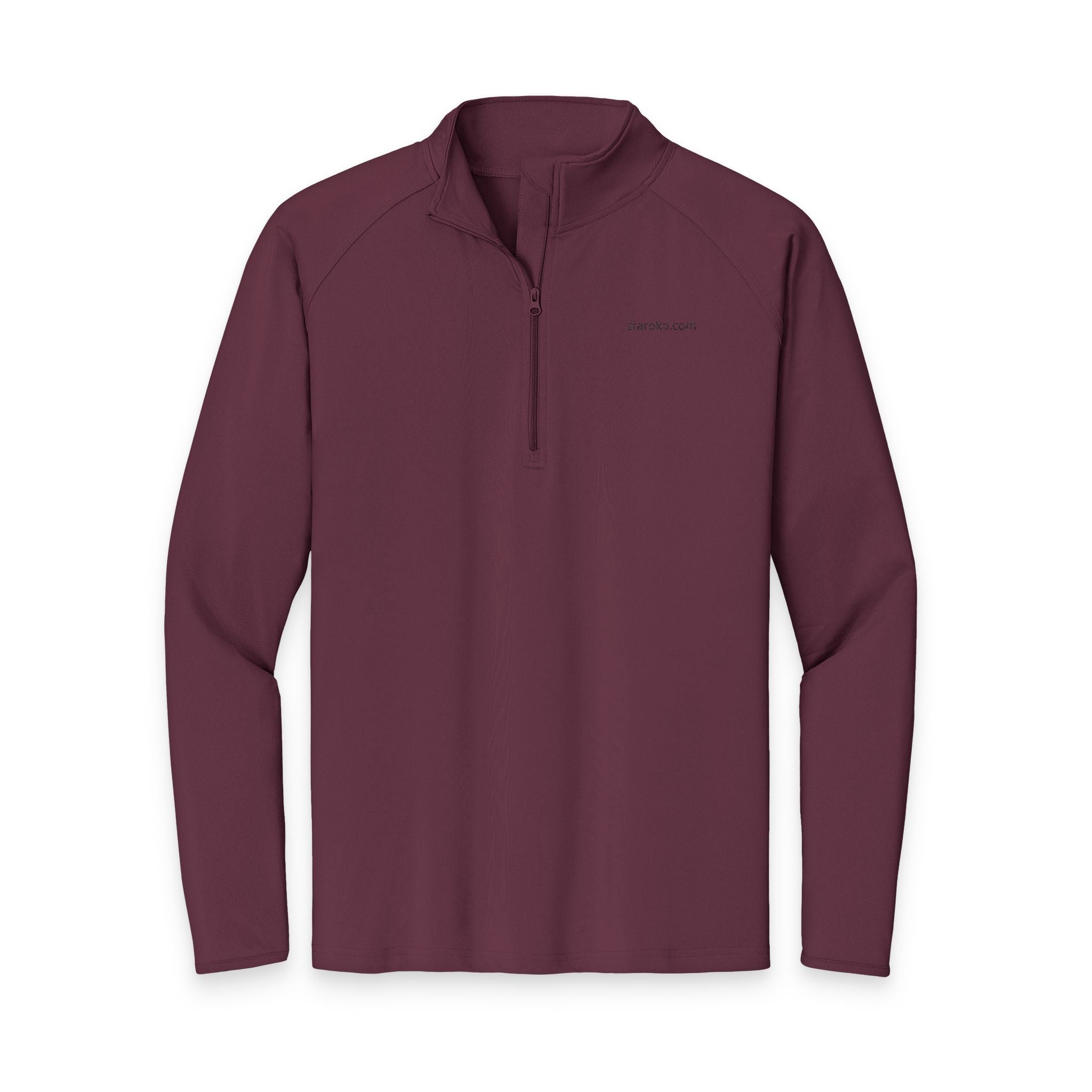 Embroidered Men's Quarter-Zip Pullover — Lightweight Sport-Wick Performance