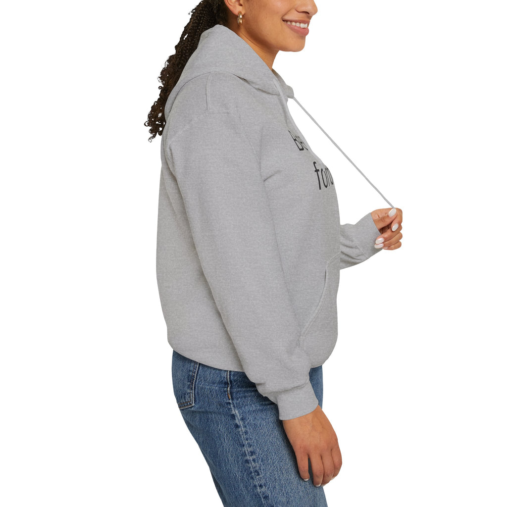 Bear and forbear Hoodie — Minimalist Typography Sweatshirt