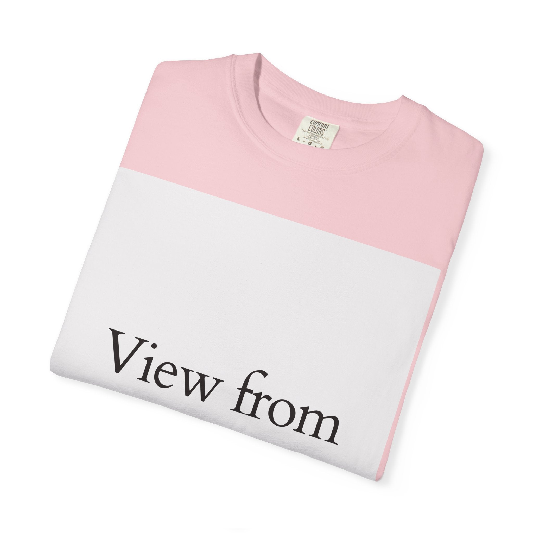 View From Above T-Shirt — Minimal Typography Graphic Tee