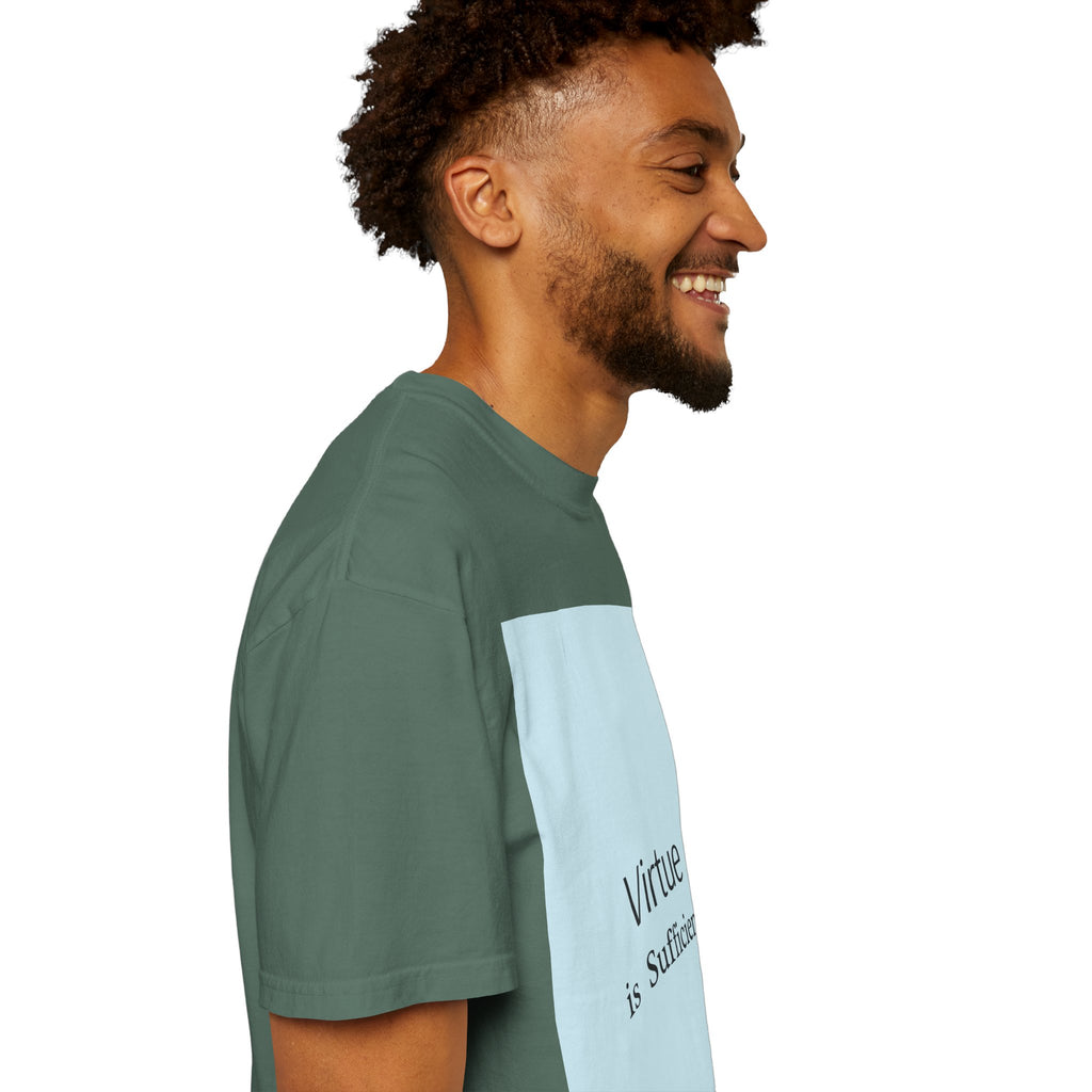 T-Shirt — "Virtue is Sufficient" Minimalist Inspirational Tee