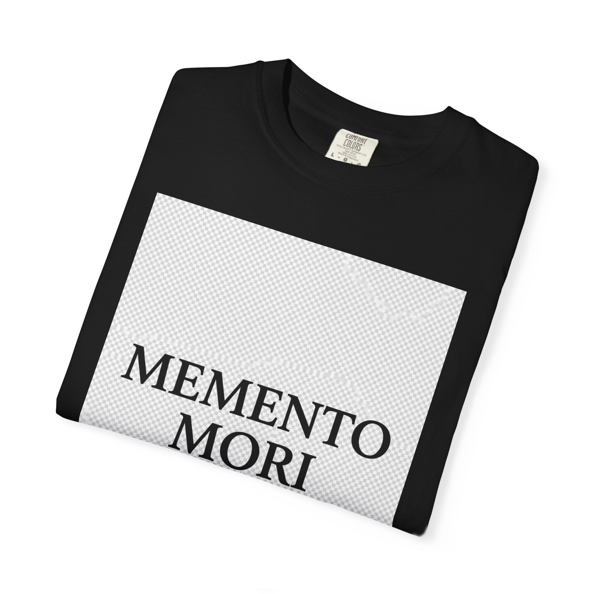 Memento Mori T-Shirt — Minimalist Hourglass Graphic Tee