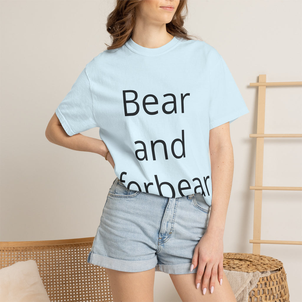 Bear and Forbear T-Shirt — Funny Wordplay Tee