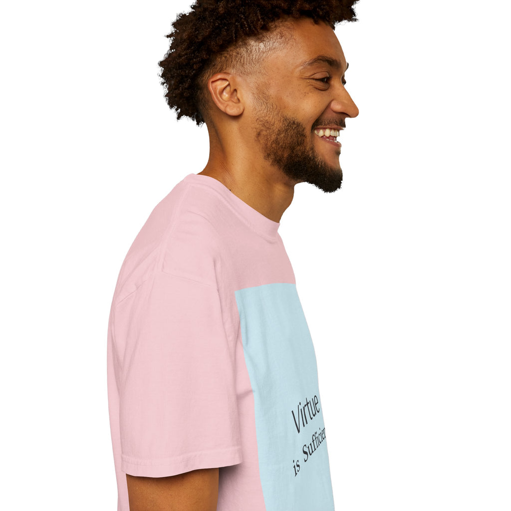T-Shirt — "Virtue is Sufficient" Minimalist Inspirational Tee