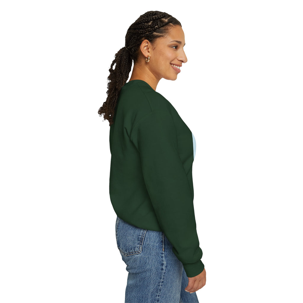 Crewneck Sweatshirt — "Virtue is Sufficient" Minimalist Inspirational Design