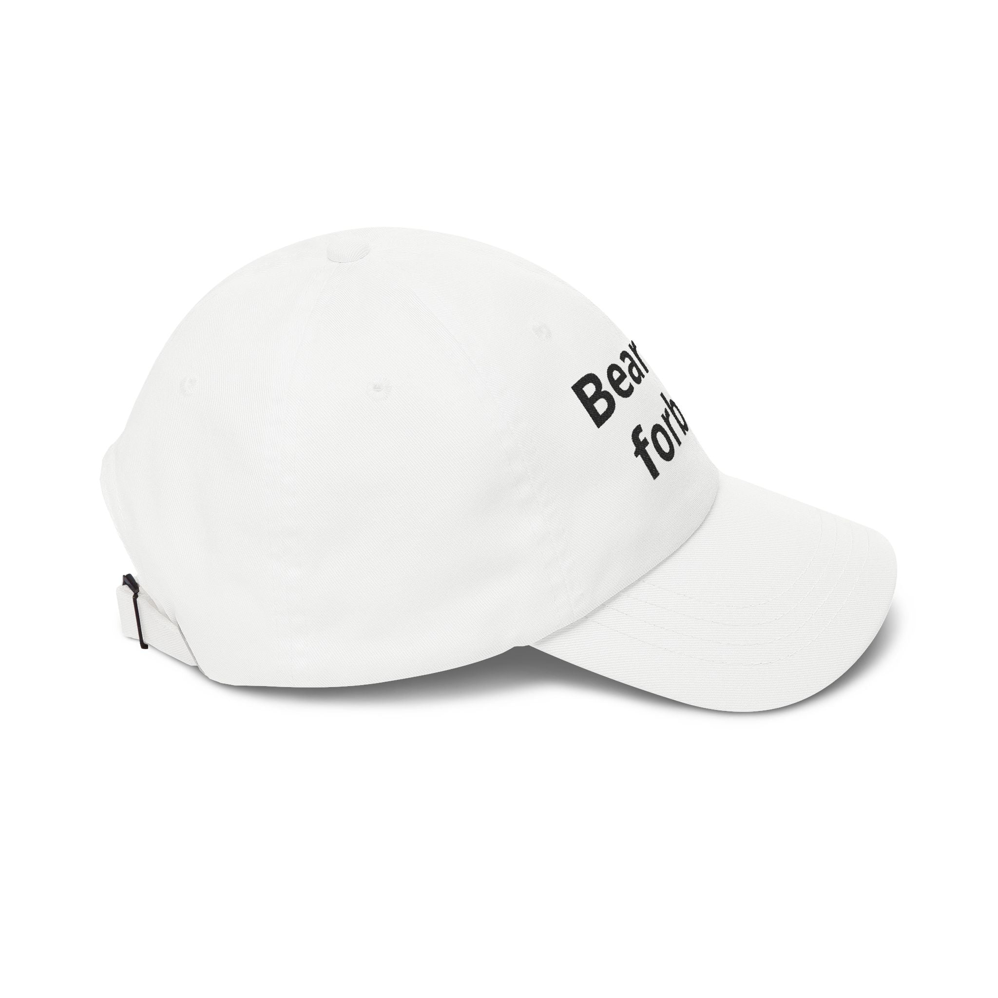 Dad Cap — "Bear and Forbear" Embroidered Cotton Hat