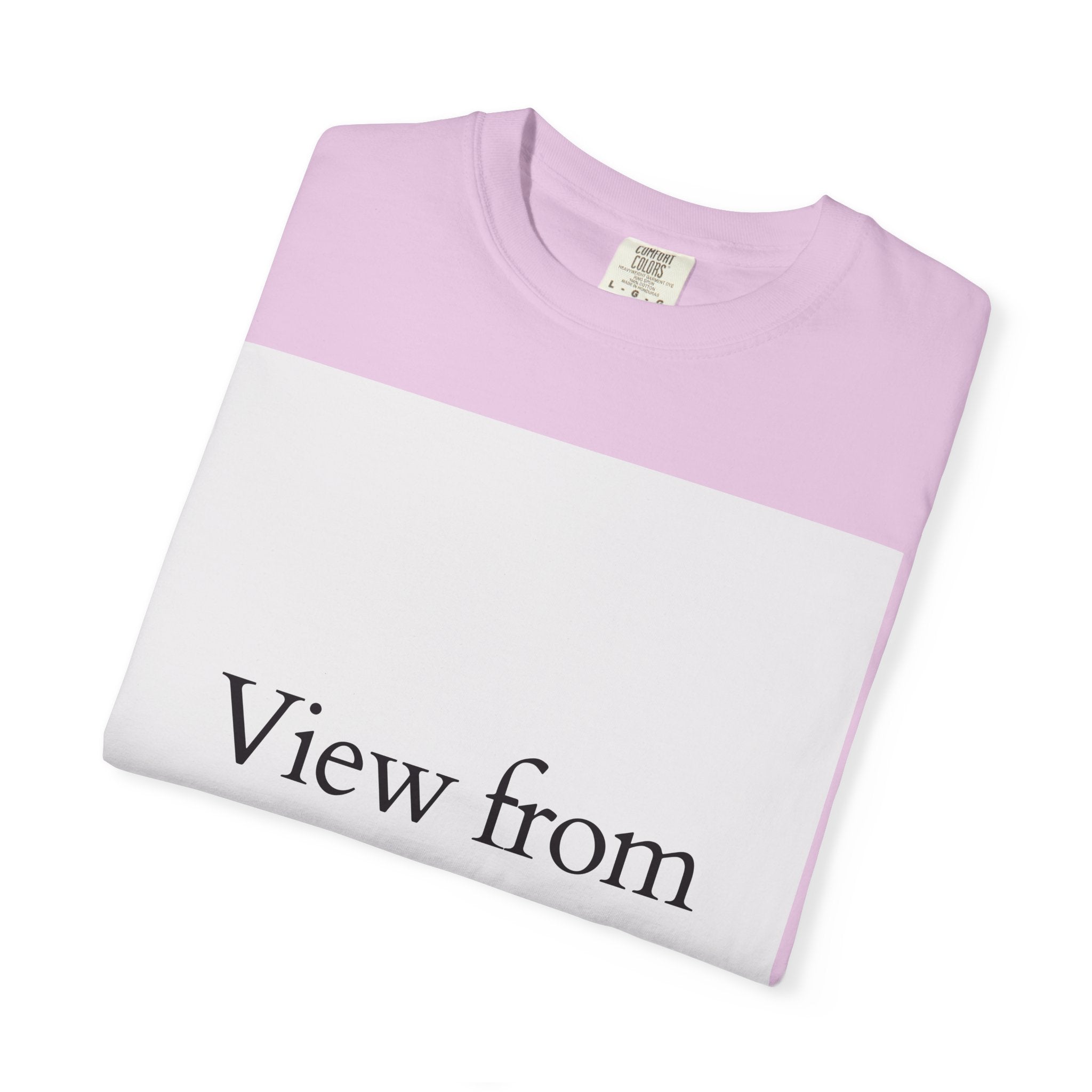 View From Above T-Shirt — Minimal Typography Graphic Tee