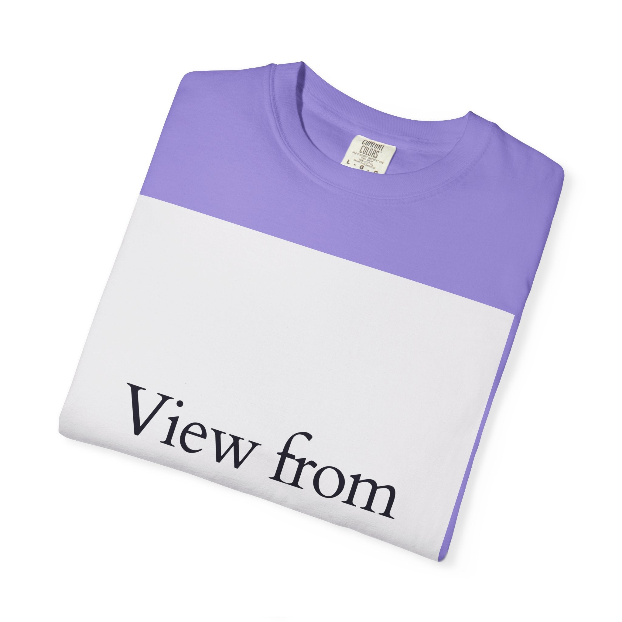 View From Above T-Shirt — Minimal Typography Graphic Tee