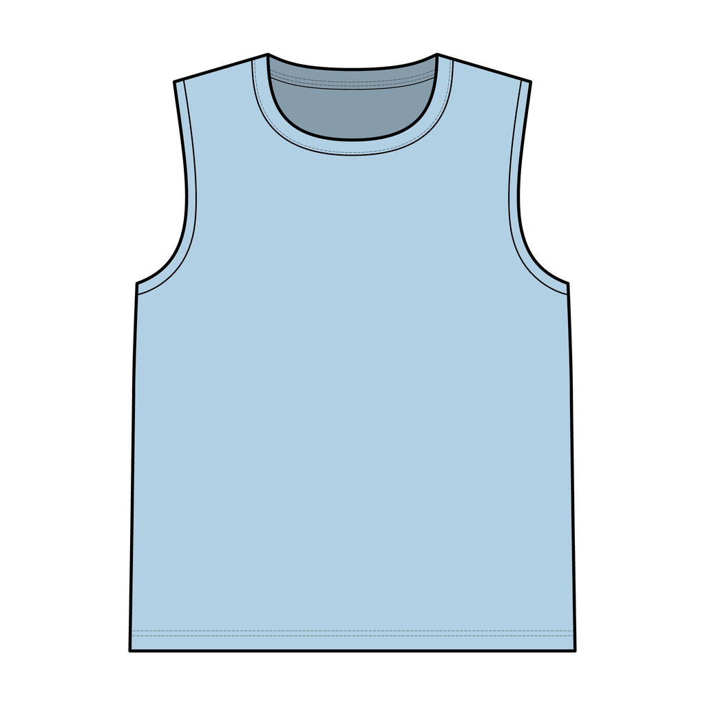 Garment-Dyed Tank Top — Vintage Washed Sleeveless Tee