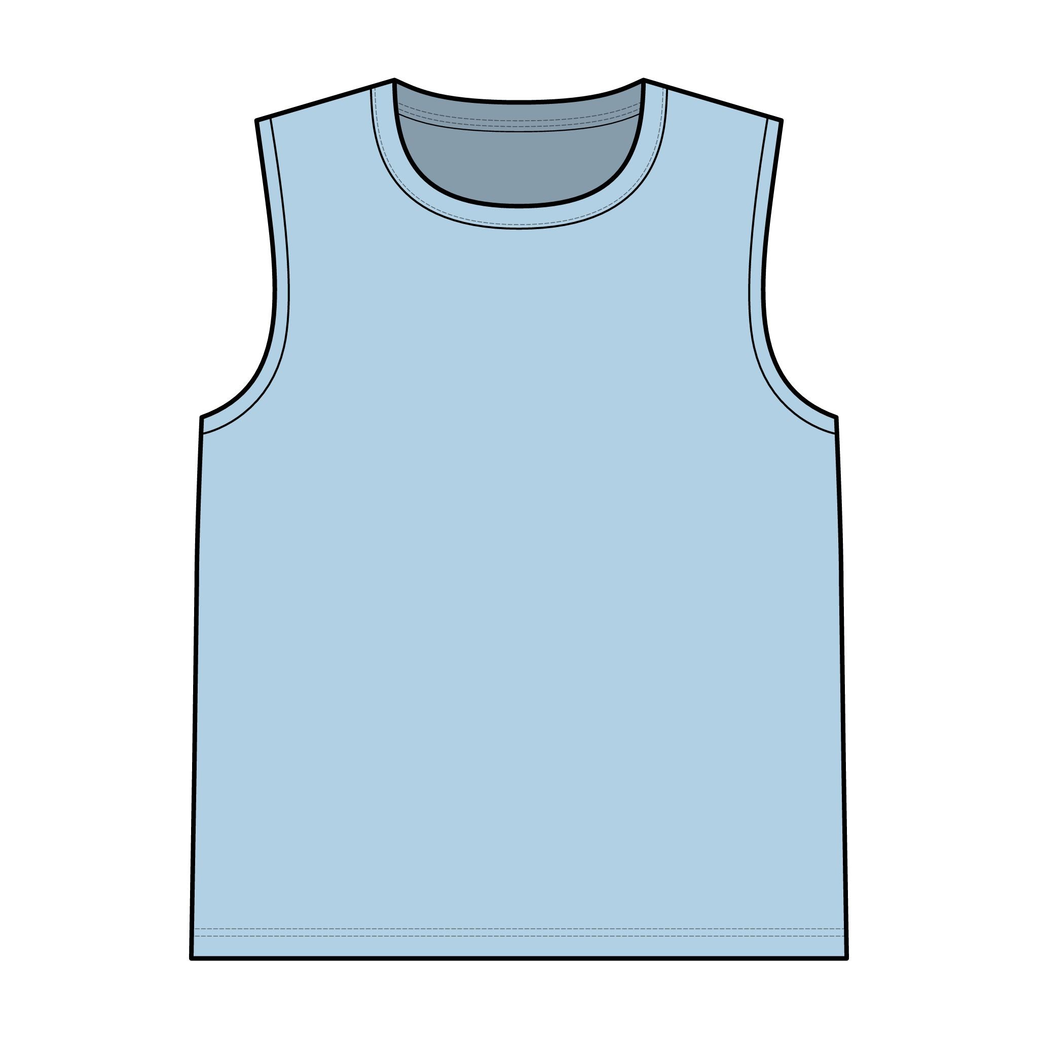 Garment-Dyed Tank Top — Vintage Washed Sleeveless Tee