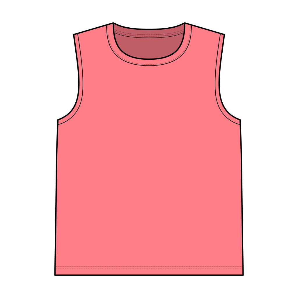 Garment-Dyed Tank Top — Vintage Washed Sleeveless Tee