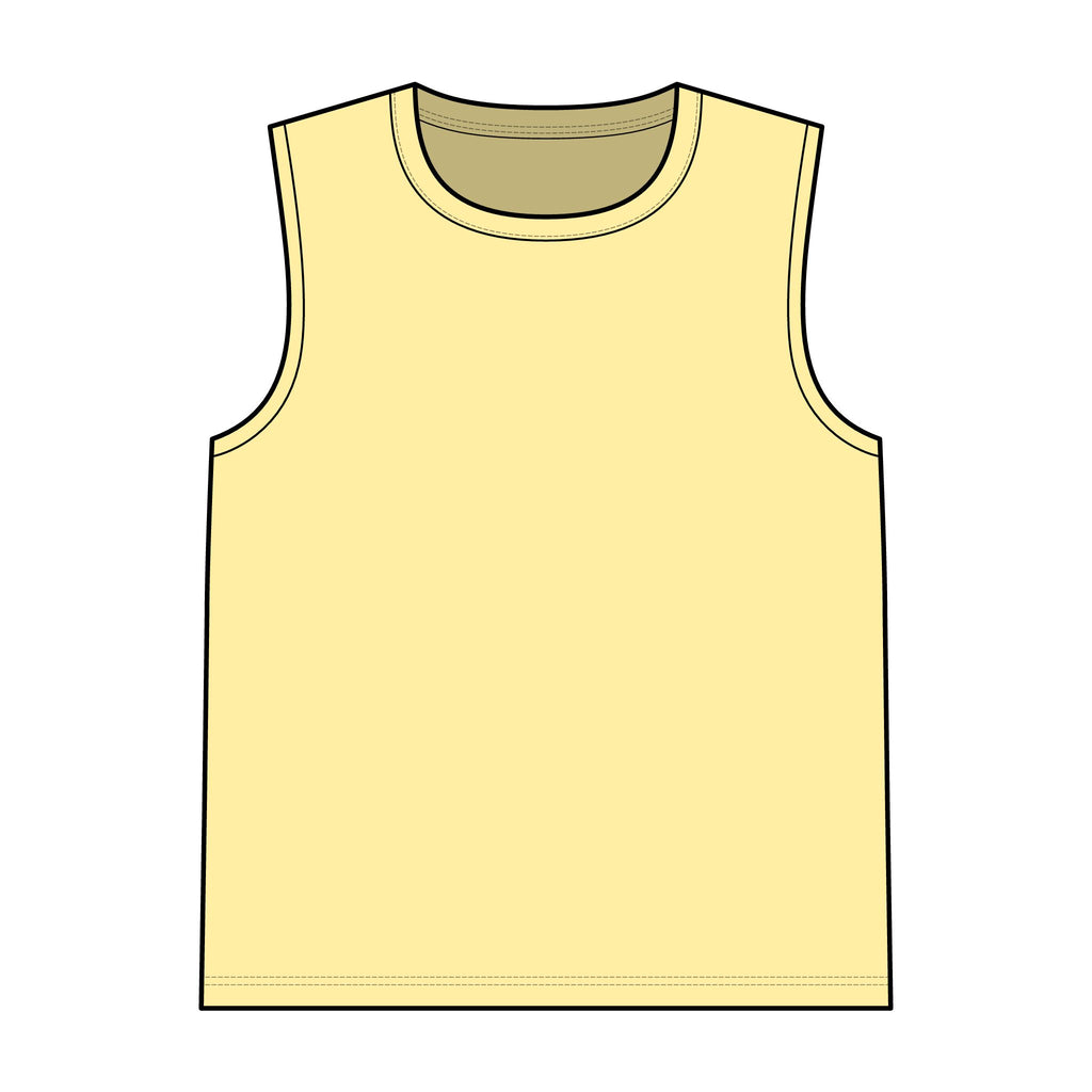 Garment-Dyed Tank Top — Vintage Washed Sleeveless Tee