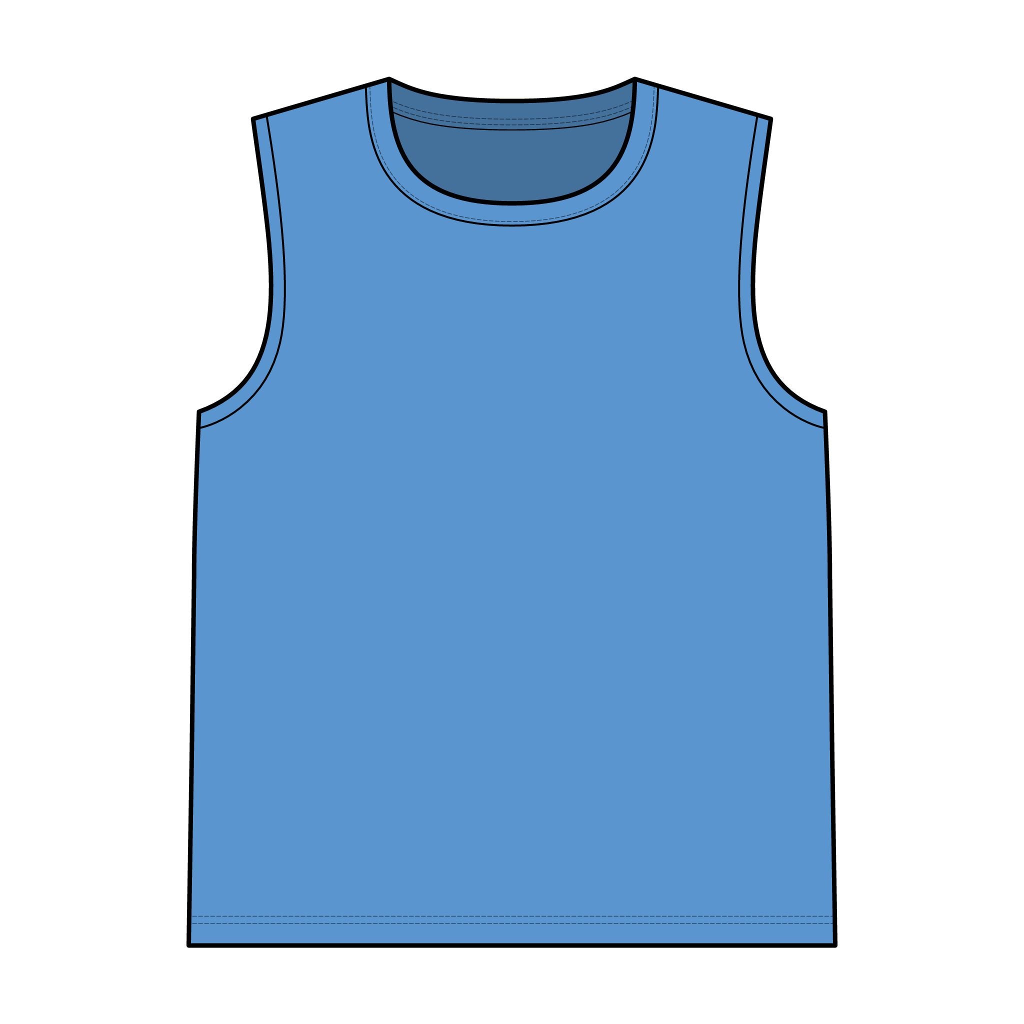 Garment-Dyed Tank Top — Vintage Washed Sleeveless Tee