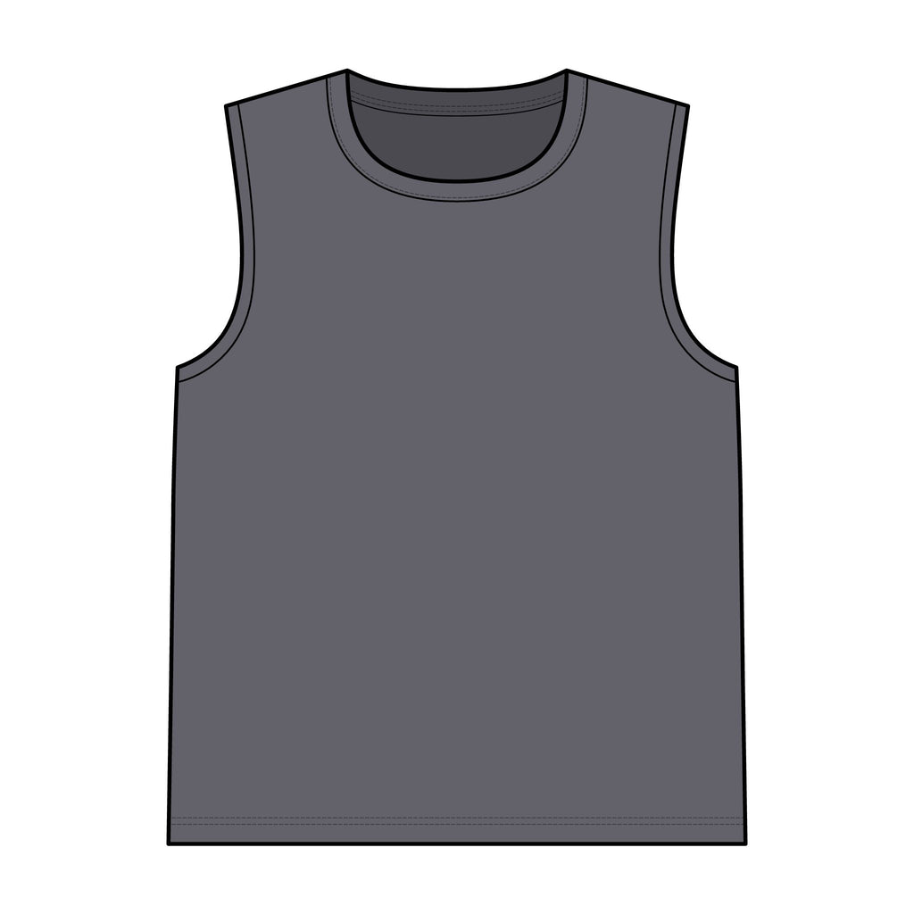 Garment-Dyed Tank Top — Vintage Washed Sleeveless Tee