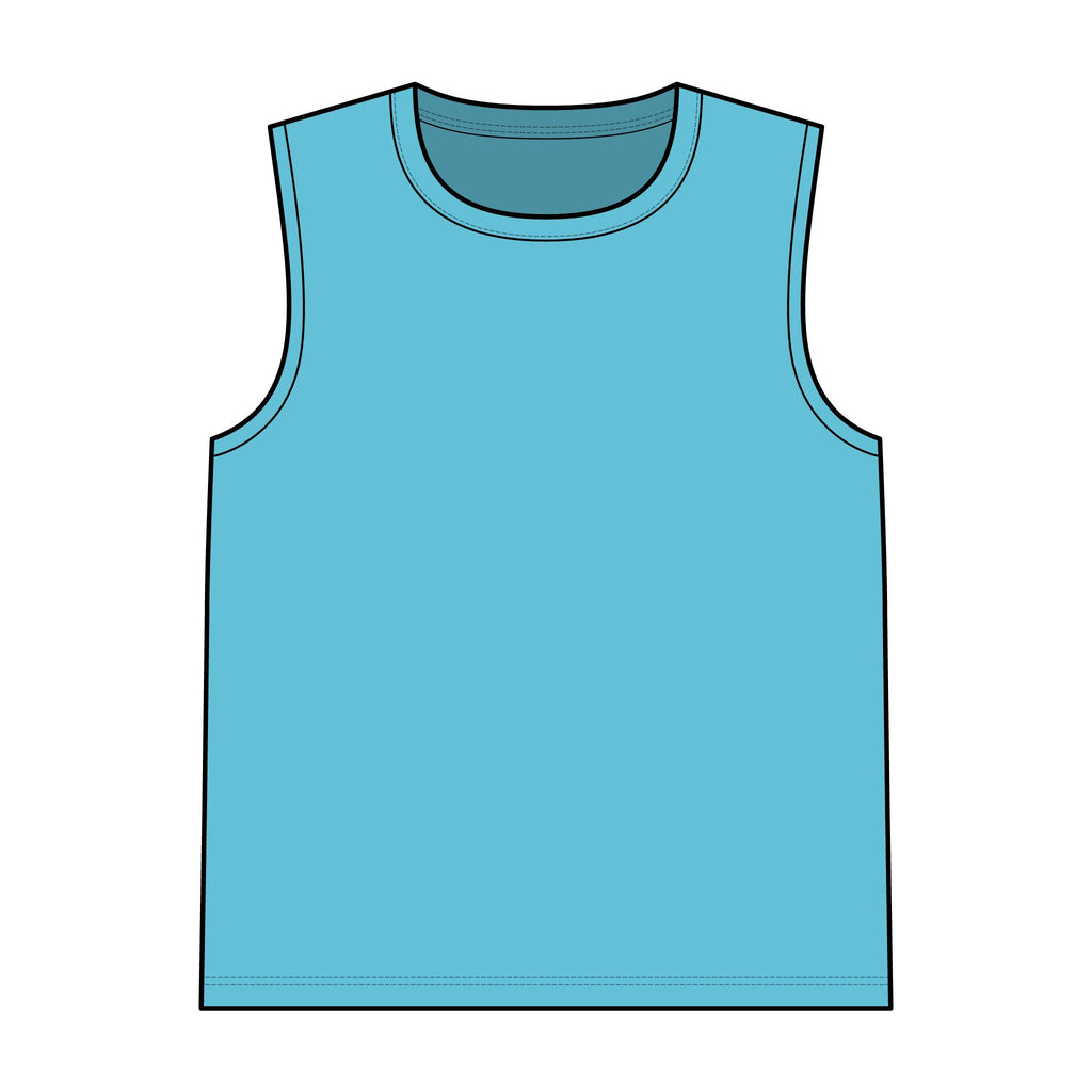 Garment-Dyed Tank Top — Vintage Washed Sleeveless Tee