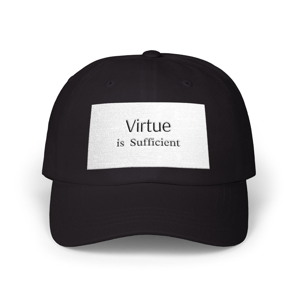 Dad Cap — "Virtue is Sufficient" Embroidered Classic Hat