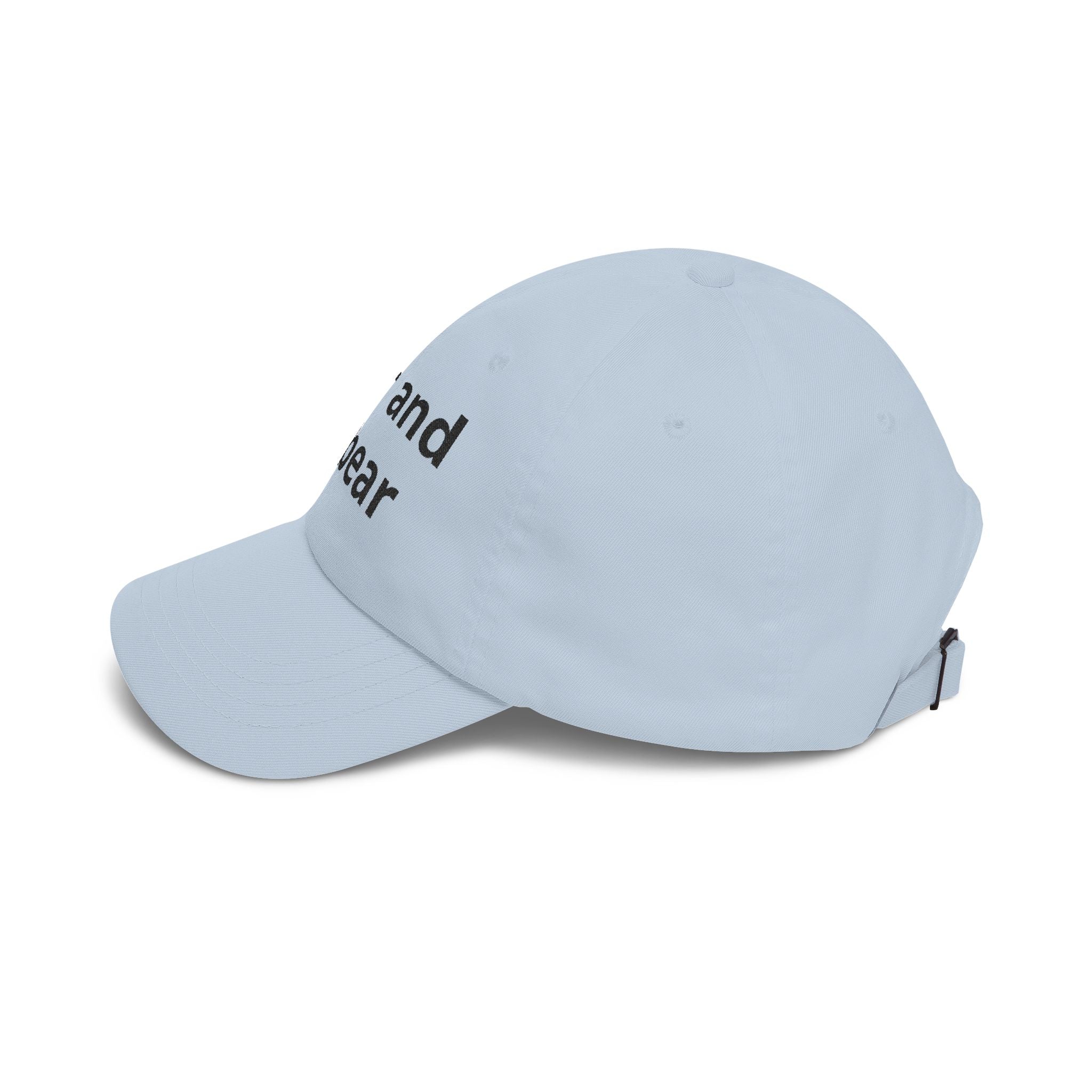 Dad Cap — "Bear and Forbear" Embroidered Cotton Hat