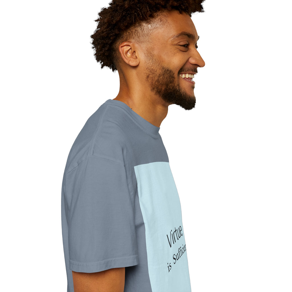 T-Shirt — "Virtue is Sufficient" Minimalist Inspirational Tee