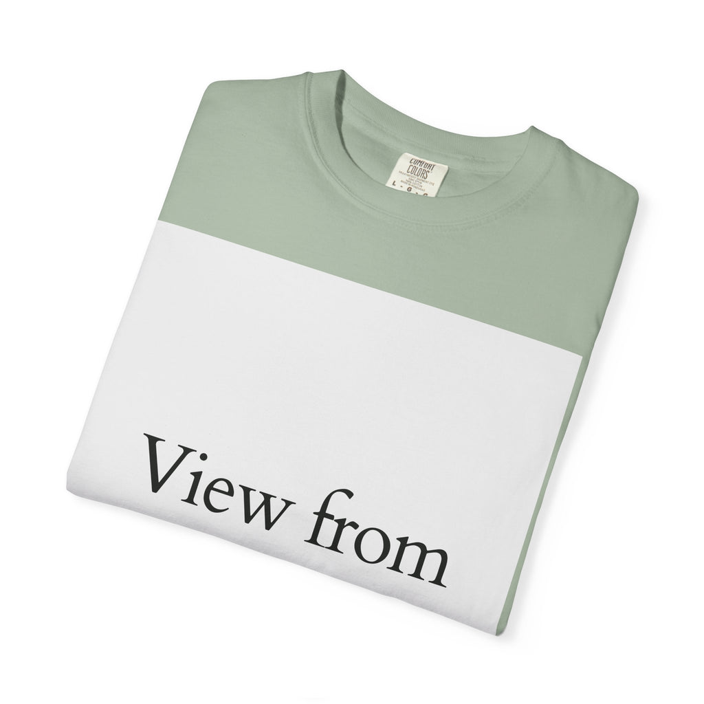 View From Above T-Shirt — Minimal Typography Graphic Tee