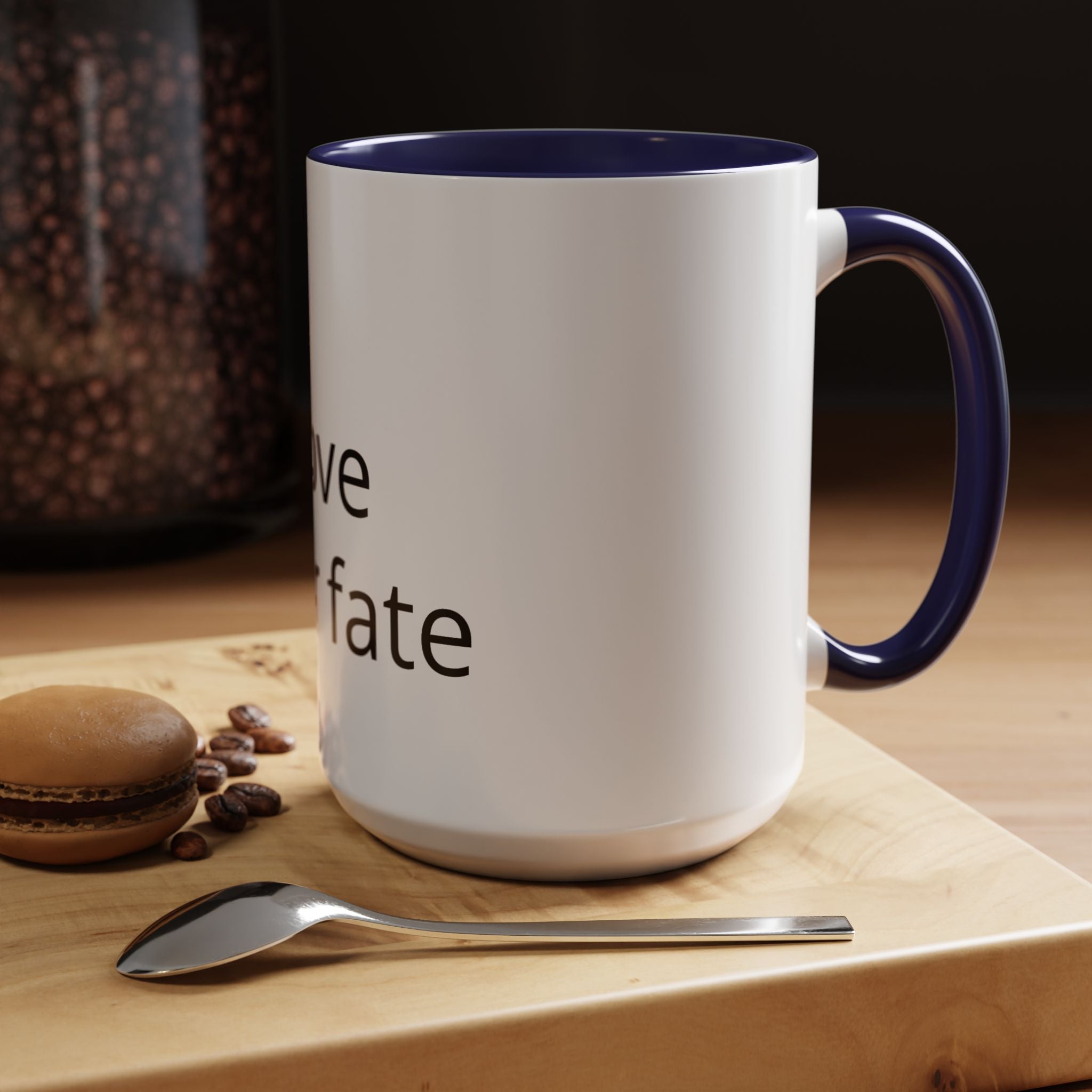 Accent Coffee Mug — "Love Your Fate" Inspirational Ceramic Mug (11/15 oz)