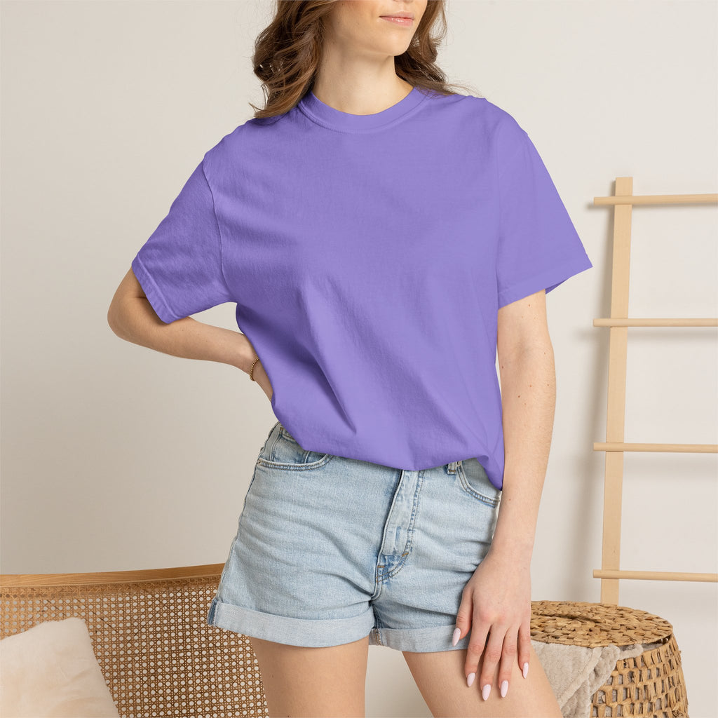 Classic Blank Garment-Dyed T-Shirt — Minimal Crew Tee