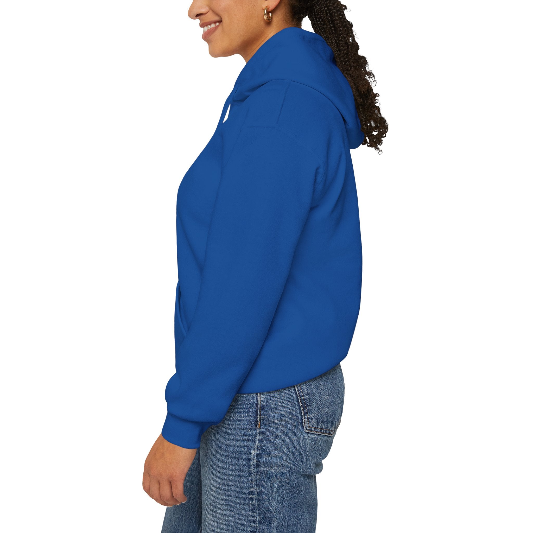 View From Above Hoodie - Minimal Text Graphic Pullover