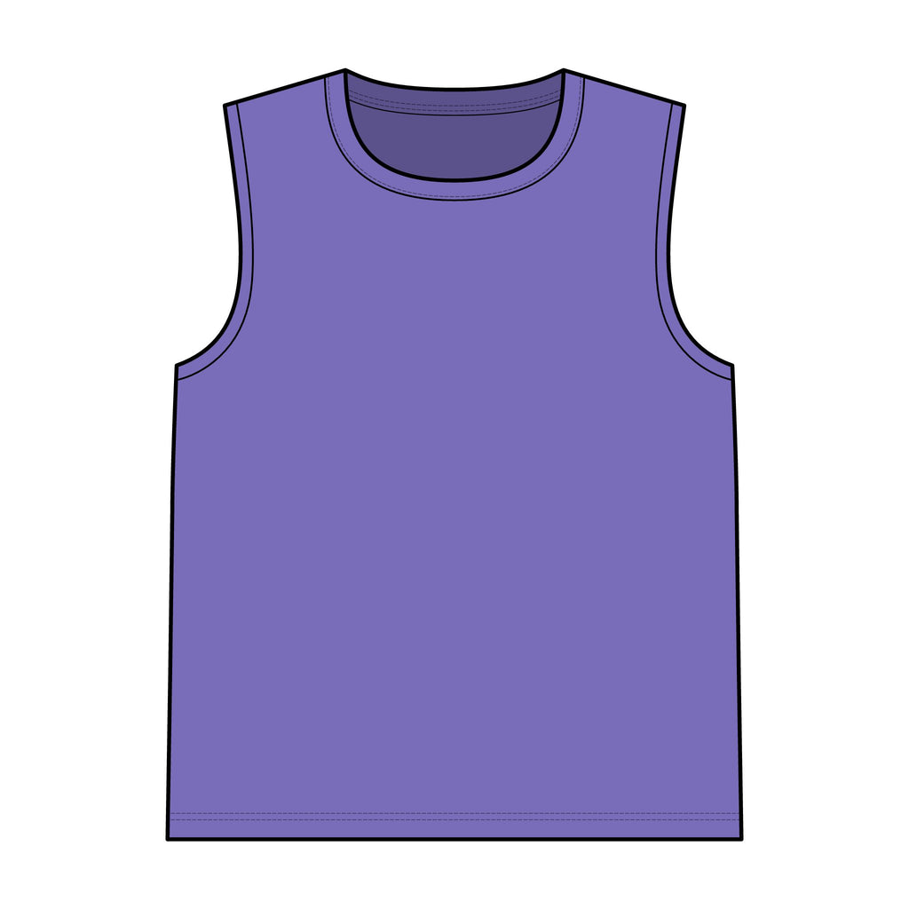 Garment-Dyed Tank Top — Vintage Washed Sleeveless Tee