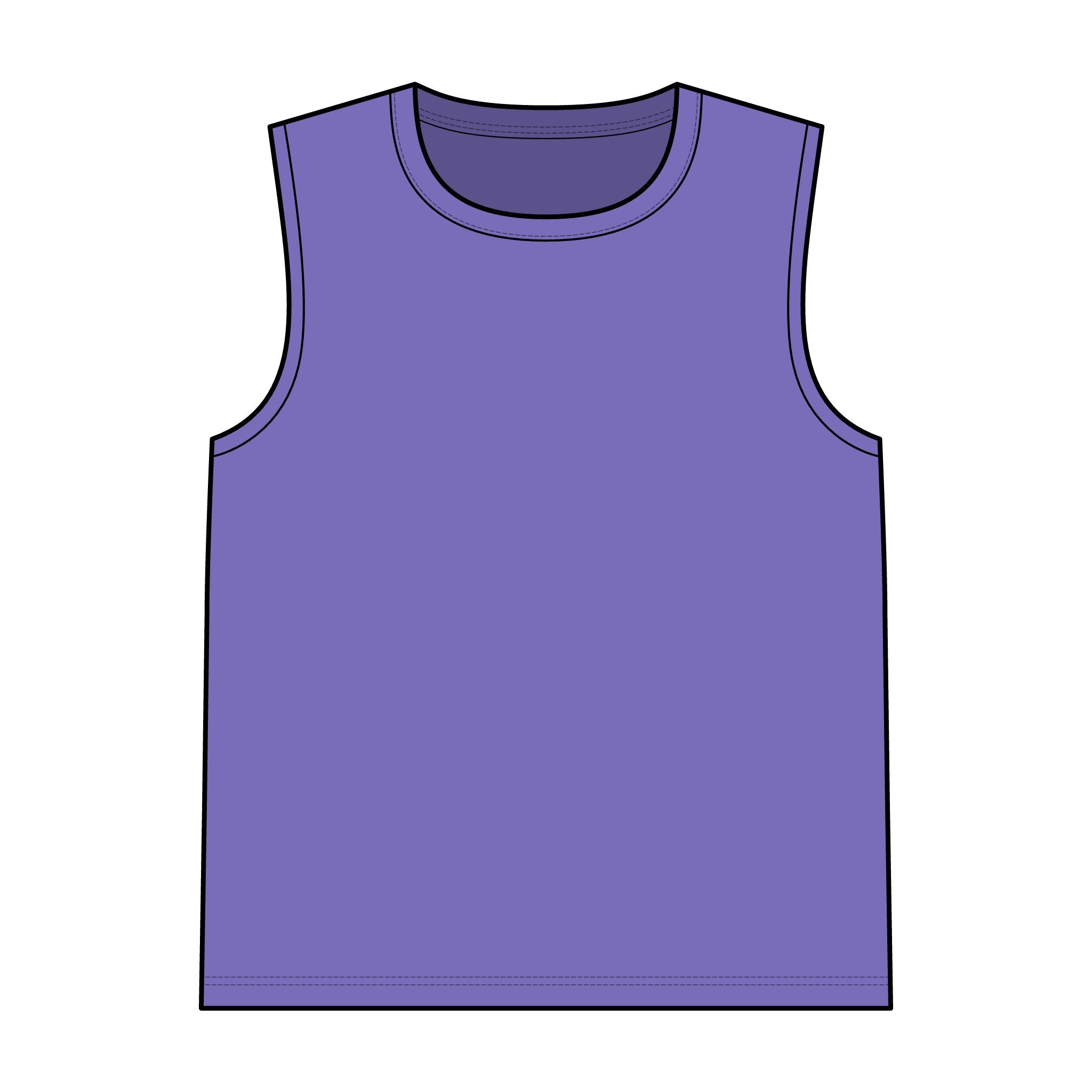 Garment-Dyed Tank Top — Vintage Washed Sleeveless Tee