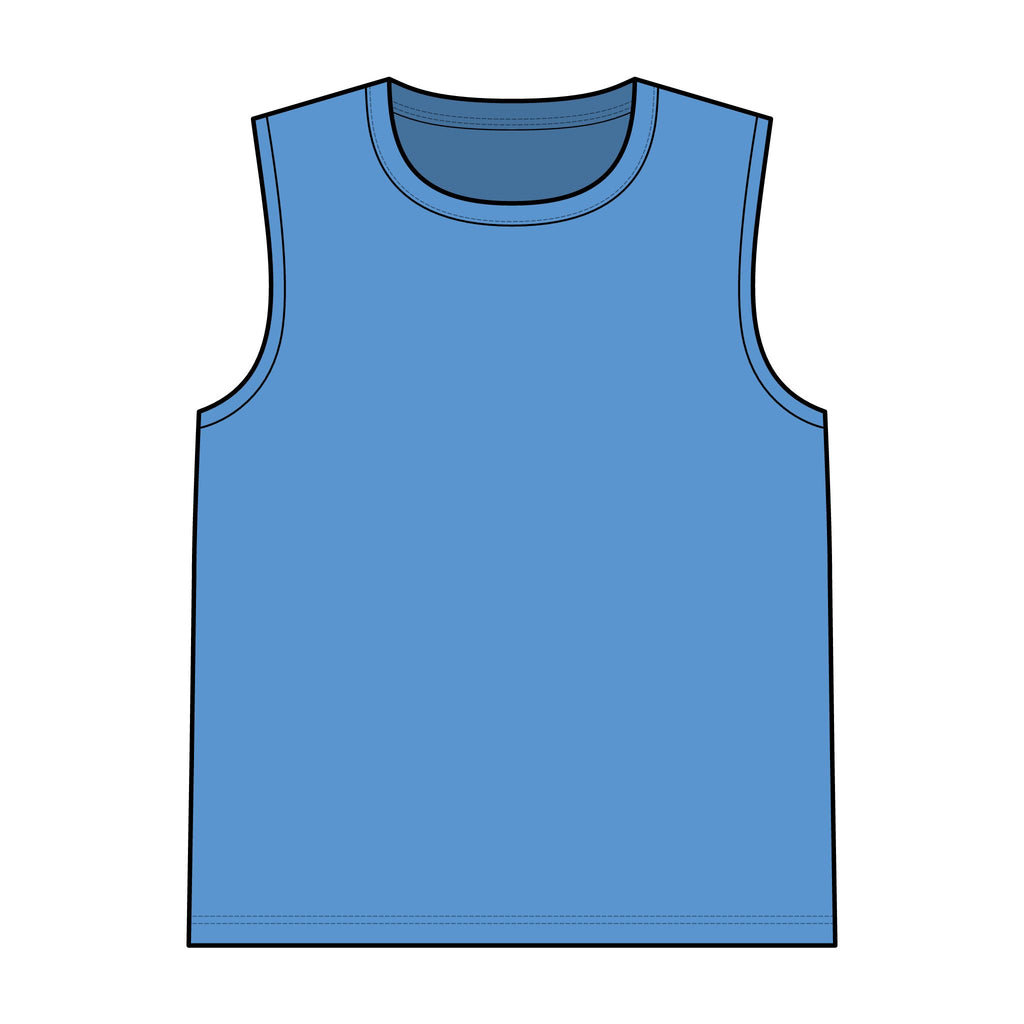 Garment-Dyed Tank Top — Vintage Washed Sleeveless Tee