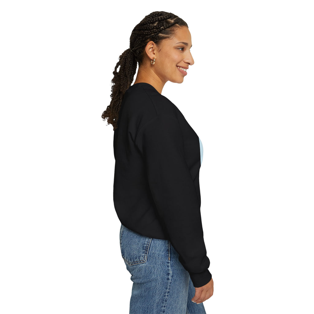 Crewneck Sweatshirt — "Virtue is Sufficient" Minimalist Inspirational Design