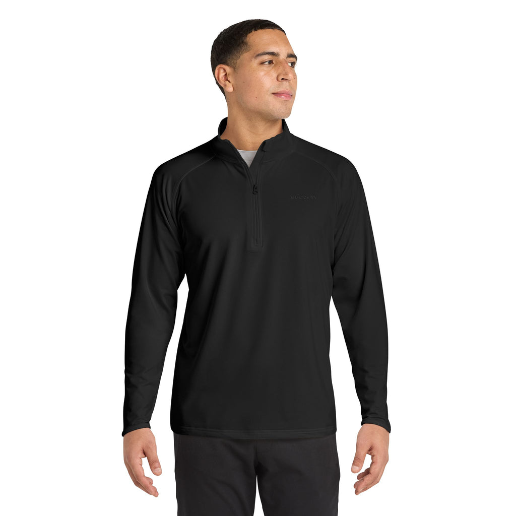 Embroidered Men's Quarter-Zip Pullover — Lightweight Sport-Wick Performance