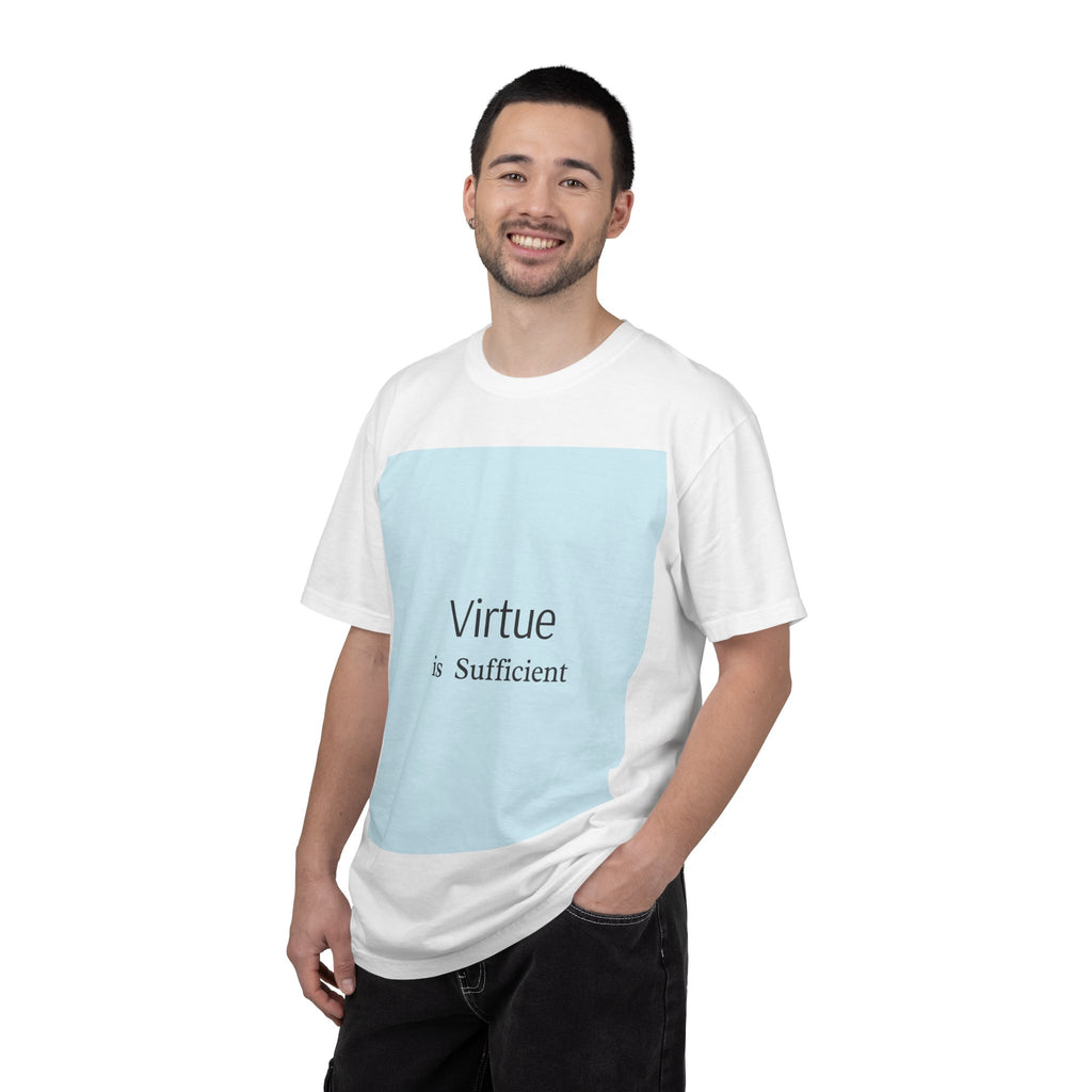 T-Shirt — "Virtue is Sufficient" Minimalist Inspirational Tee