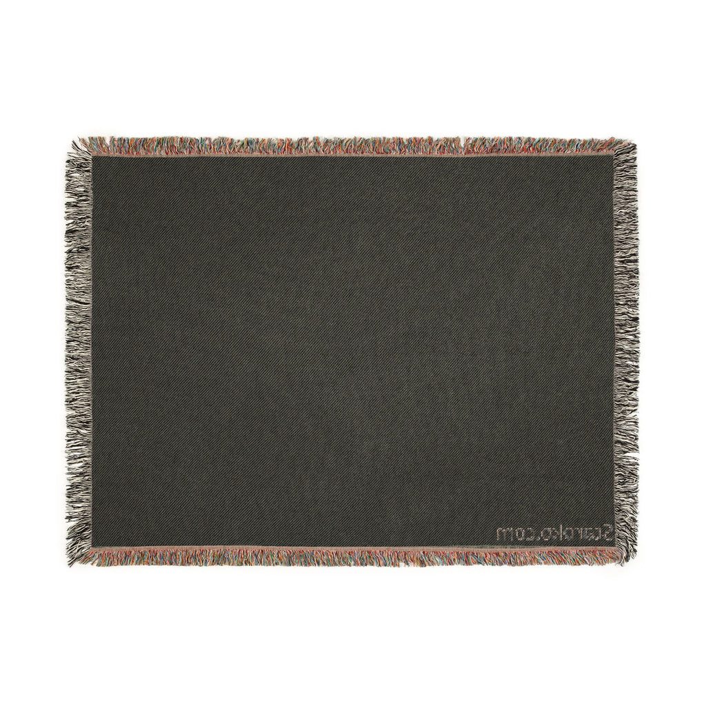Minimal Two-Tone Woven Blanket — Reversible Neutral Throw for Living Room & Bedroom