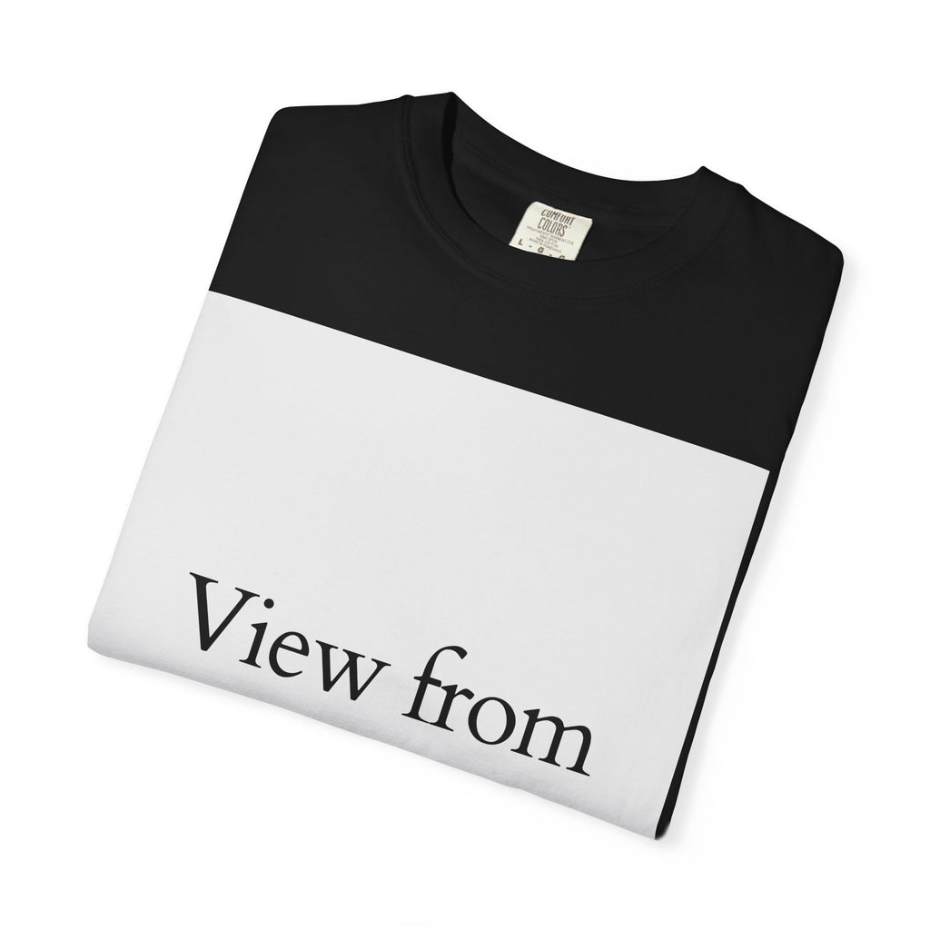 View From Above T-Shirt — Minimal Typography Graphic Tee