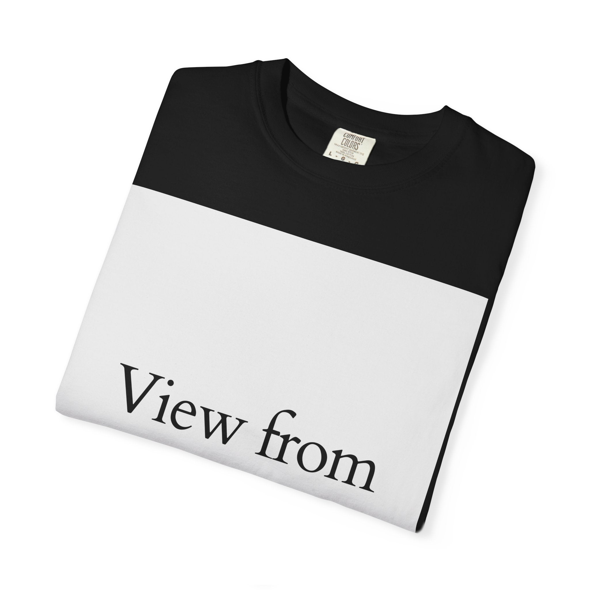 View From Above T-Shirt — Minimal Typography Graphic Tee