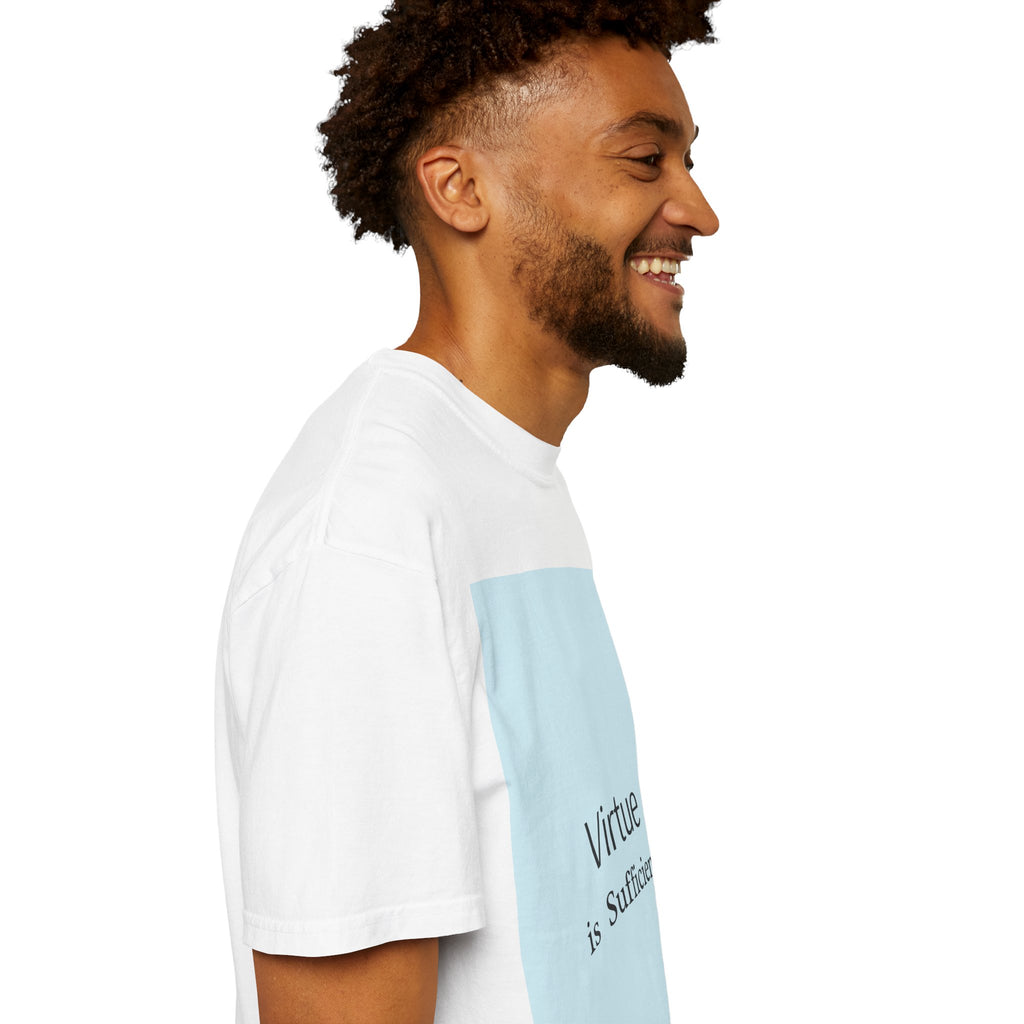 T-Shirt — "Virtue is Sufficient" Minimalist Inspirational Tee