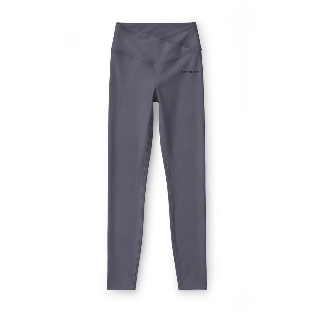 Women’s Luxe Leggings — High-Waist V-Cut Black Activewear Leggings