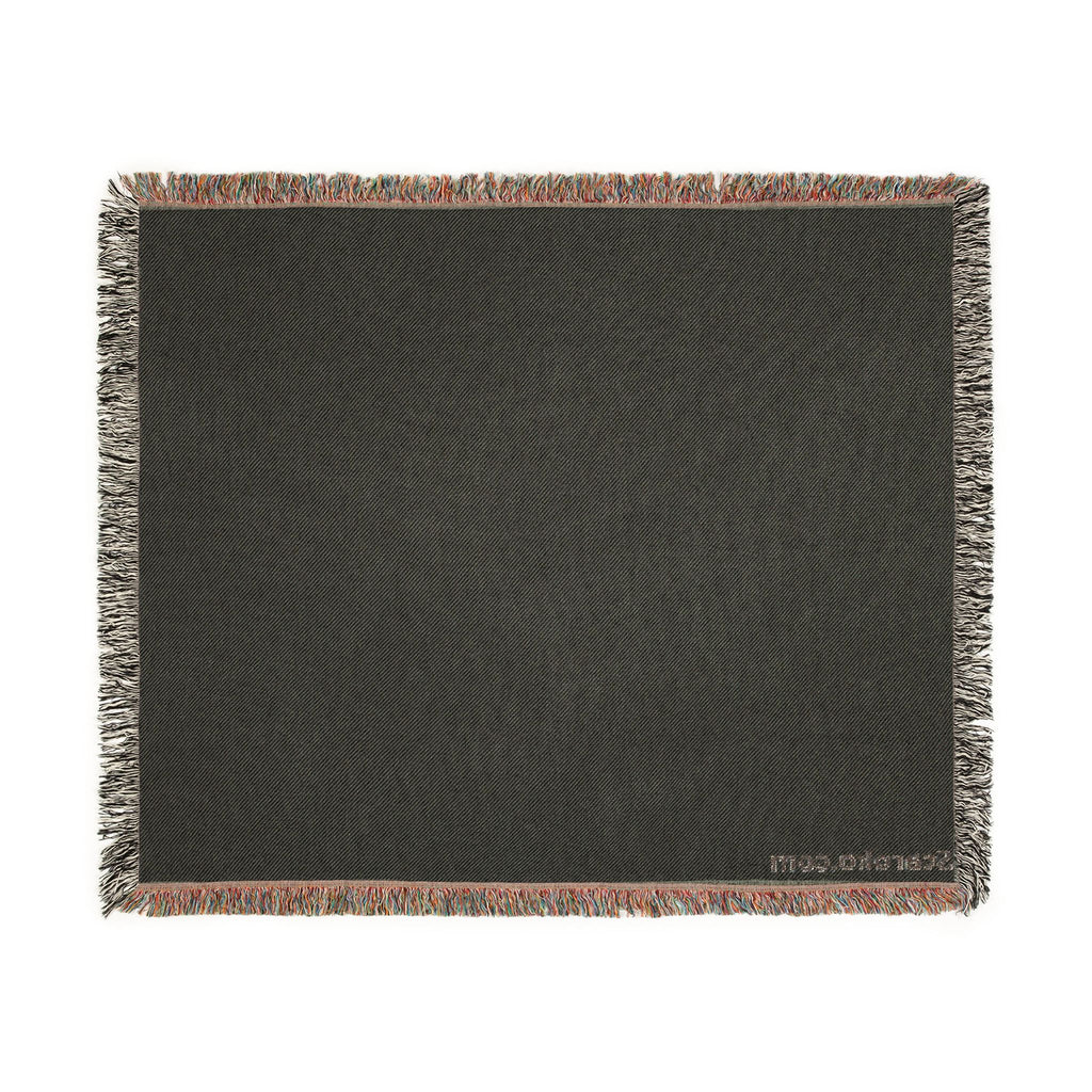 Minimal Two-Tone Woven Blanket — Reversible Neutral Throw for Living Room & Bedroom